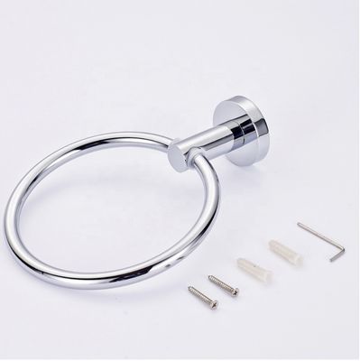 Customisieren Sie OEM Stil Silber Handtuch Ring Edelstahl für Küche Badezimmer Zubehör Klassiker Oberfläche Modernes technisches Hotel