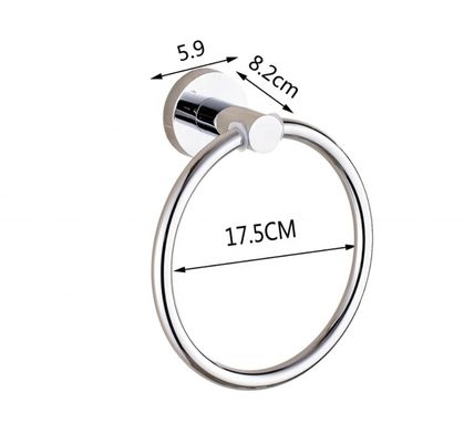 Customisieren Sie OEM Stil Silber Handtuch Ring Edelstahl für Küche Badezimmer Zubehör Klassiker Oberfläche Modernes technisches Hotel