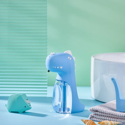 Badezimmer Dinosaurier Schreibtisch Fließlicht Musik Elektrisch Multifunktionaler Automatischer Schaumseifenspender 260ml USB Kinder niedlich
