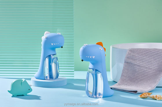 Badezimmer Dinosaurier Schreibtisch Fließlicht Musik Elektrisch Multifunktionaler Automatischer Schaumseifenspender 260ml USB Kinder niedlich