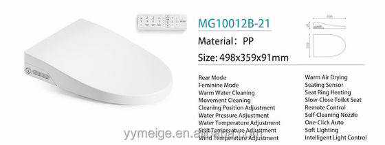Meige V12T Hip Clean Elektronische Bidet mit fortgeschrittener Funktion Weibliche Waschmaschine und Seitensteuerung Knopf Wandmontage Fernbedienung